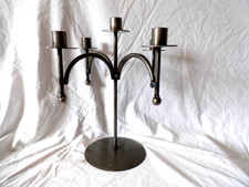 Candelabra Candlestick metal 5 candle holder modern contemporary 31cm  4 Branch