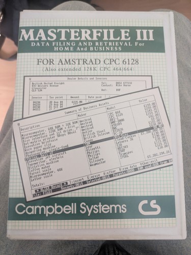 Masterfile iii amstrad - 3, cpc