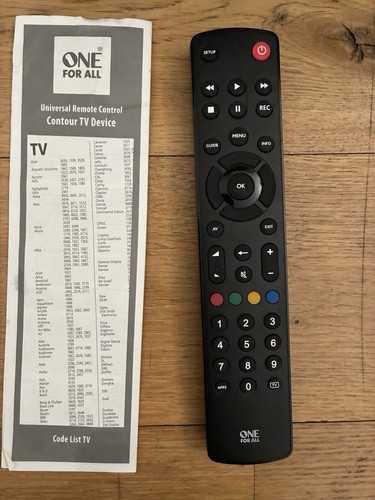 One for all urc1210 contour - one, tv