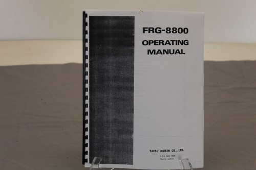 Yaesu musen frg 8800 operating - musen,