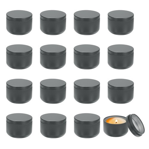 16pcs 3oz candle tins metal - 16pcs,