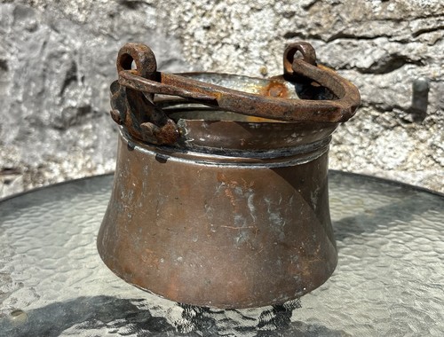 Antique copper hanging - copper,