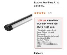 Exodus Aero Bars A120 Roof