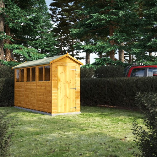 Shed 12x4 power apex garden - shed, |