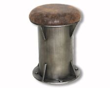 Industrial Iron Storage Stool | Available in 2 Sizes | Rusty Finish