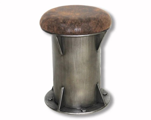Industrial iron storage stool - storage,