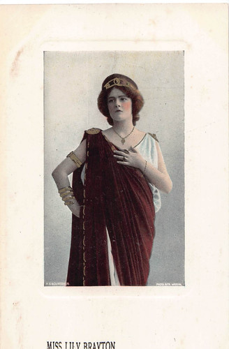 Postcard actress theatre - theatre,