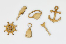 Wooden MDF Pirate Themed Craft