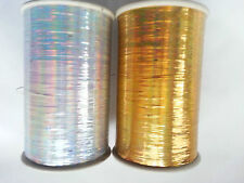 LUREX Gold/Silver High Quality Thread 3000 Yrds each Spool.Buy 2 & get 3rd Free
