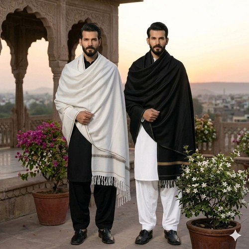 Pakistani shawl for men large - men,