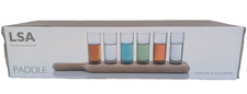 LSA International Vodka Glass Set & Oak Paddle L40cm - Open - Unused D32 W342