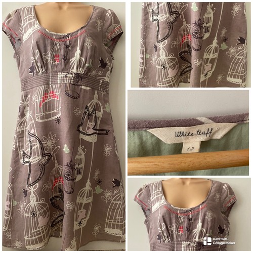 White stuff dress - sz, linen