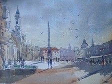 European Scene Watercolour
