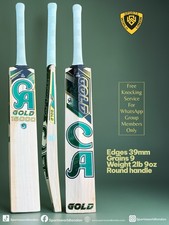 Gold 15000 cricket bat - gold,