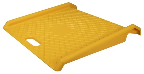 Yellow portable kerb ramp - yellow,