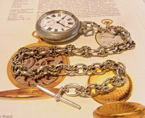 Pocket watch chain silver - watch,