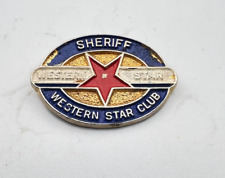 Vintage Australian Western Star Butter Sheriff Pin Badge 25x18 mm advertising