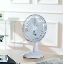 6" Inch Desktop Fan White Electric Fan Portable Air Cooling Small Worktop Fan