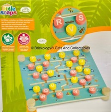 Wooden Alphabet Navigation Colourful Learning Educational Toy By Little Steps 