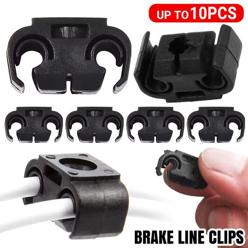 Brake line clips black - brake,