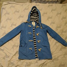 Seasalt Cornwall waterproof  Long Seafolly Jacket  rain coat  Blue  UK 8 