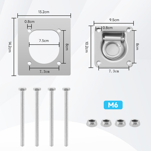 Lashing ring flush fit - ring,
