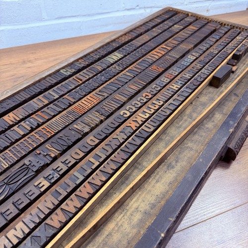 Antique wooden letterpress - wooden,