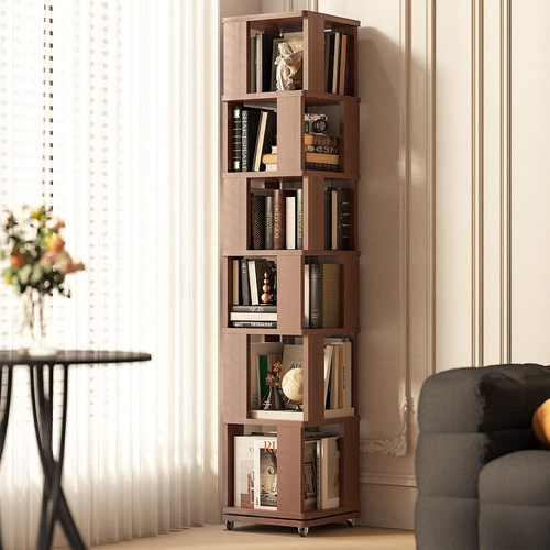 Tier rotating solid - 6-tier, wood