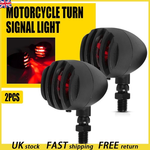 2pcs motorcycle red turn - red,