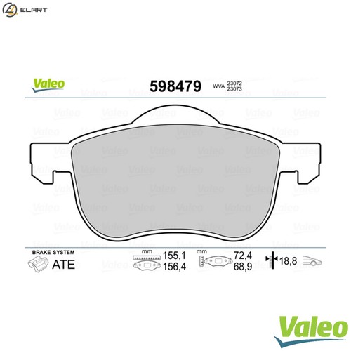 Brake pad set disc - disc,