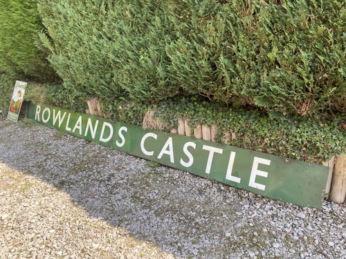 Original enamel sign rowlands - original,