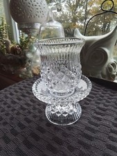 One PartyLite Williamsburg Crystal Votive/Tealight/ Taper Candle Holders 1990s  