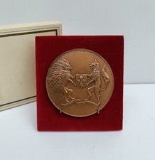 Vintage Bronze Medal Louis XIII Order Of The Porcupine Boxed Medallion Coin 