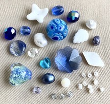 Vintage Mixed Beads, Millefiori, Glass, MOP, Freshwater Pearl, 2-16mm, #M5