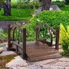 1.5m Wooden Garden Bridge