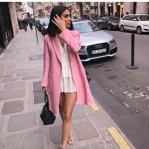 Zara basic pink textured - pink,