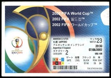 Ticket 2002 Argentina vs. England World Cup 2002 #23 19461