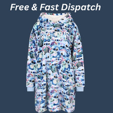 Disney Lilo & Stitch Women's Ladies Hoodie Hooded Blanket M/L Primark Snuddie