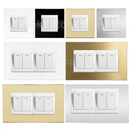 Single double light switch - light,