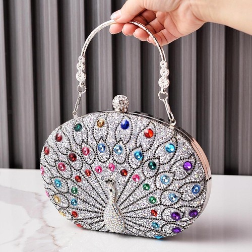 Peacock pattern handbag - pattern,