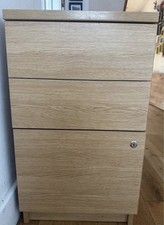 Solid pedestal desk filing