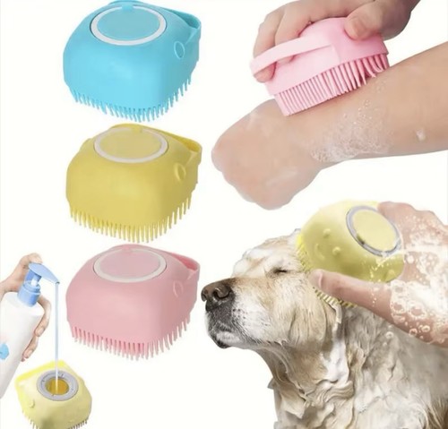 Pet bath brush shampoo - bath,