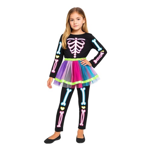 Kids girls skeleton costume - kids,