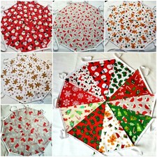 3 FOR 2 CHRISTMAS BUNTING DECORATION XMAS SANTA SNOWMAN GINGERBREAD & CLEARANCE