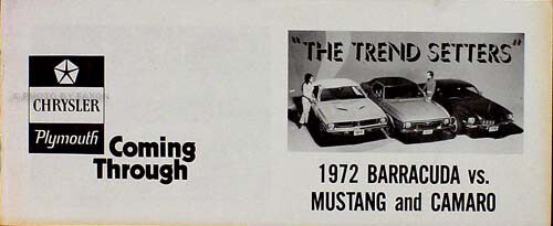 1972 barracuda against - against, mustang
