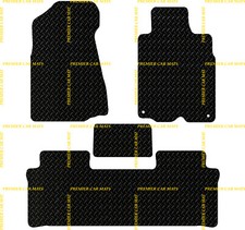 FITS HONDA CRV MANUAL 2001 TO 2006 TAILORED BLACK RUBBER CAR FLOOR MATS (4 PCS)