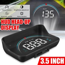 Car HUD Head Up Display Over Speed Warning OBD2 Speedometer HD Projector Alarm