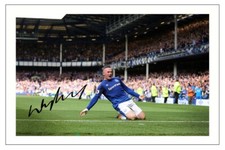 WAYNE ROONEY Signed Autograph PHOTO Signature Fan Gift Print EVERTON Soccer