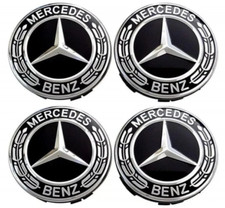 4 x Black Mercedes Benz 75mm
