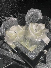 ? Organza Chiffon Tutu Frilly Ankle Socks Diamante Bows Made 2 order❤️